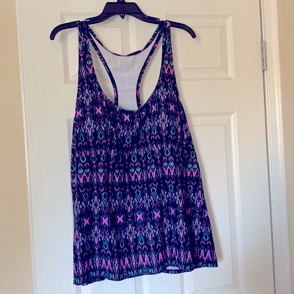 Tanking razor back swim top